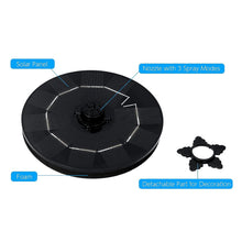 Fast Fountain by Pocket Hose - Solar-Powered - Instantly Adds a Water Feature Virtually Anywhere - 5 Spray Modes - No Installation or Batteries Required - Great for Bird Baths, Pools, Pond & More (1 Pc)