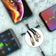3 in 1 Multi Super Fast Charging Cable (1 Pc / 2 Mtr.)