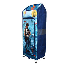 Multi Purpose Foldable Baby Wardrobe / Toy Box 5 Shelves Cartoon Printed