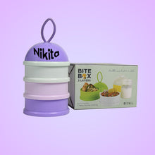 Customized 3 Layer Cute Portable Baby Food Milk Powder Storage Box Bottle Container Milk Powder Baby Food Container Bowl (Mix Color)