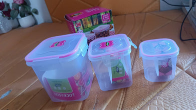 Kitchen Storage Container Set Of 3 Pcs (250, 500, 1000 ML)