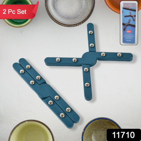 Apex Foldable Hot mate Set – 2 Pcs, Folding Pan Stand for Hot Pots